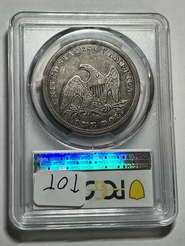 1846 $1 Seated Liberty Silver Dollar PCGS VF25