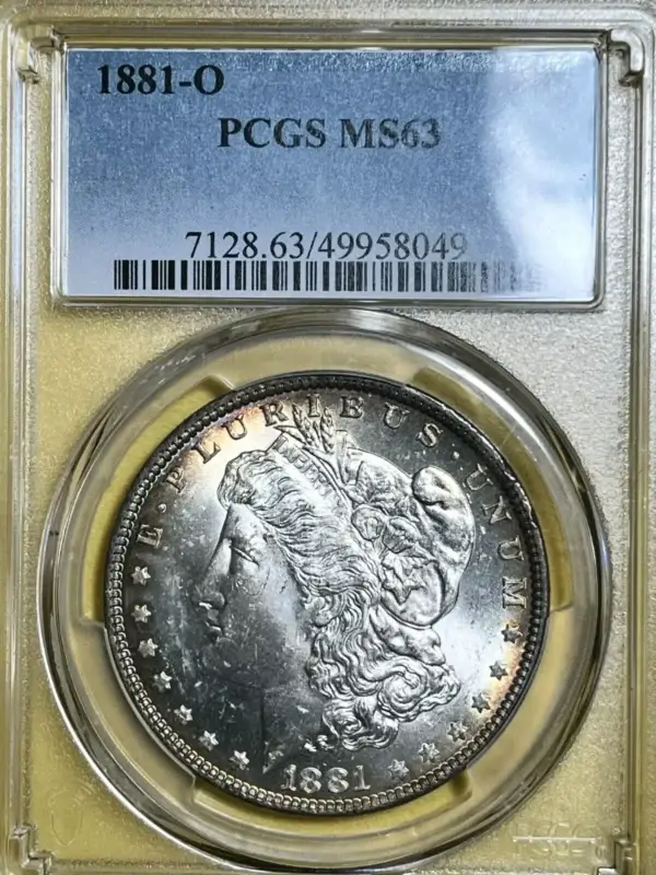 1881 O Morgan Dollar PCGS MS63