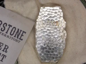 BULLION 5oz Tombstone Nugget .999 Fine Silver