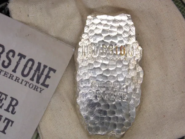 BULLION 5oz Tombstone Nugget .999 Fine Silver