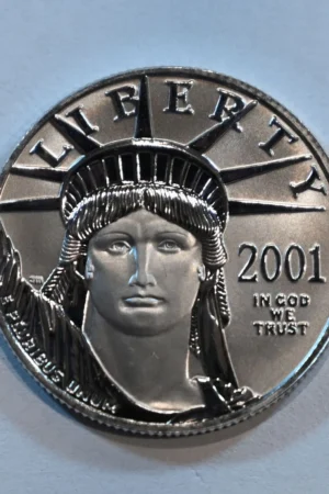 2001 Platinum Eagle $50 1/2 Troy Oz .9995