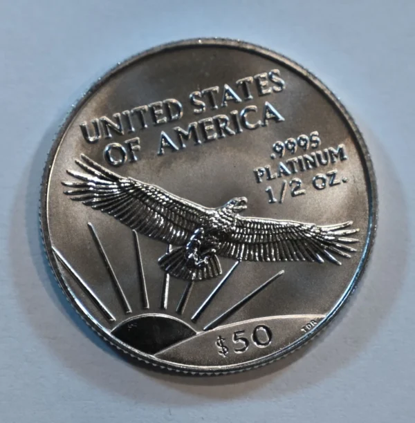 2001 Platinum Eagle $50 1/2 Troy Oz .9995