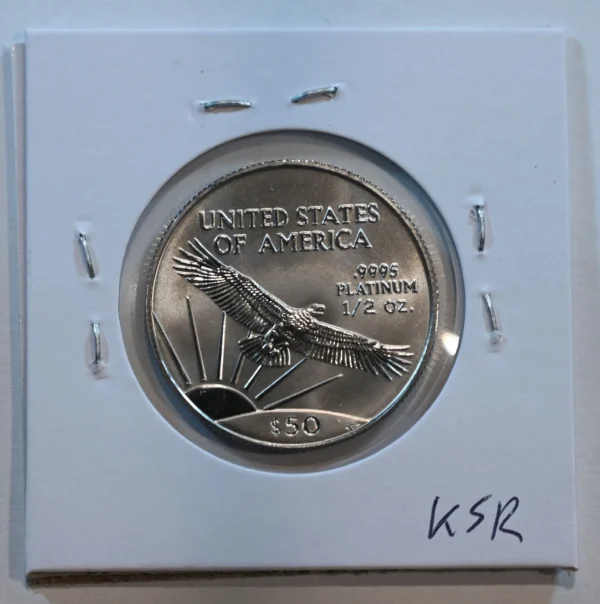 2001 Platinum Eagle $50 1/2 Troy Oz .9995