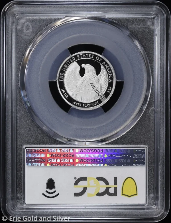2007-W $25 Proof 1/4 oz Platinum Eagle Statue of Liberty PCGS PR 69