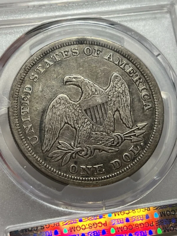 1846 $1 Seated Liberty Silver Dollar PCGS VF25