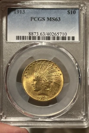 1913 $10 Gold Indian PCGS MS63