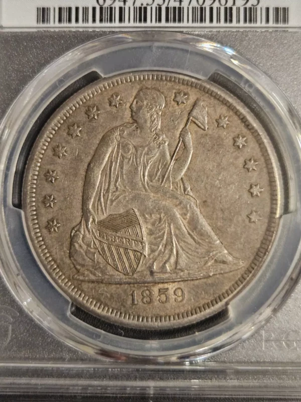1859-O $1 Seated Liberty Dollar * PCGS AU53