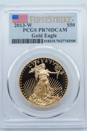 2013-W $50 1 oz Gold American Eagle PCGS PR70DCAM First Strike - C1716