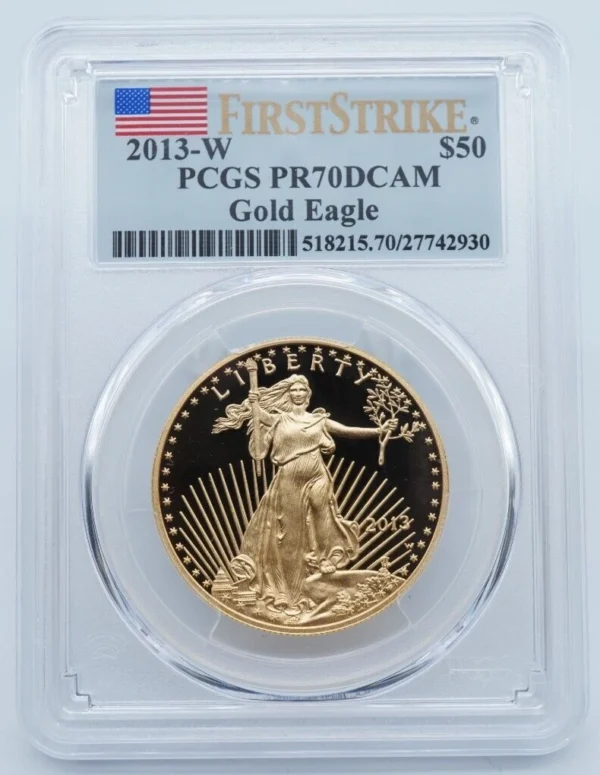 2013-W $50 1 oz Gold American Eagle PCGS PR70DCAM First Strike - C1716