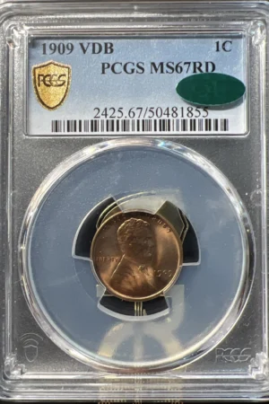 1909 VDB 1C PCGS/CAC MS67RD