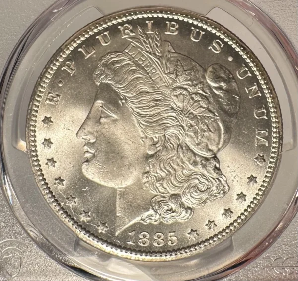 1885-CC $1 PCGS MS 67 Morgan Silver Dollar