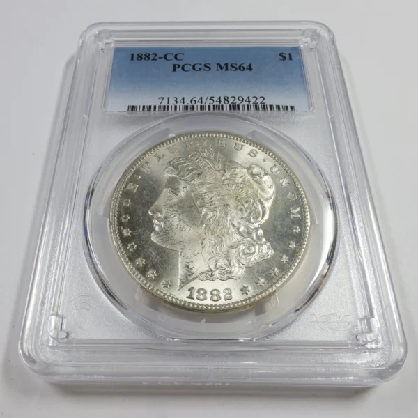 1882 CC Carson City Morgan Silver Dollar – PCGS MS64 - Image 3